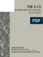 FM 3-13 Inform and Influence Activities (2013) Uploaded by Richard J. Campbell