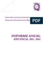 Informe Anual OPM 2001-2002