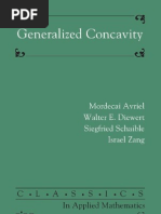 Generalized Concavity