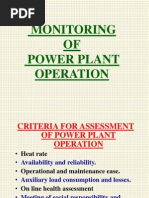 Monitoring OF Power Plant Operation