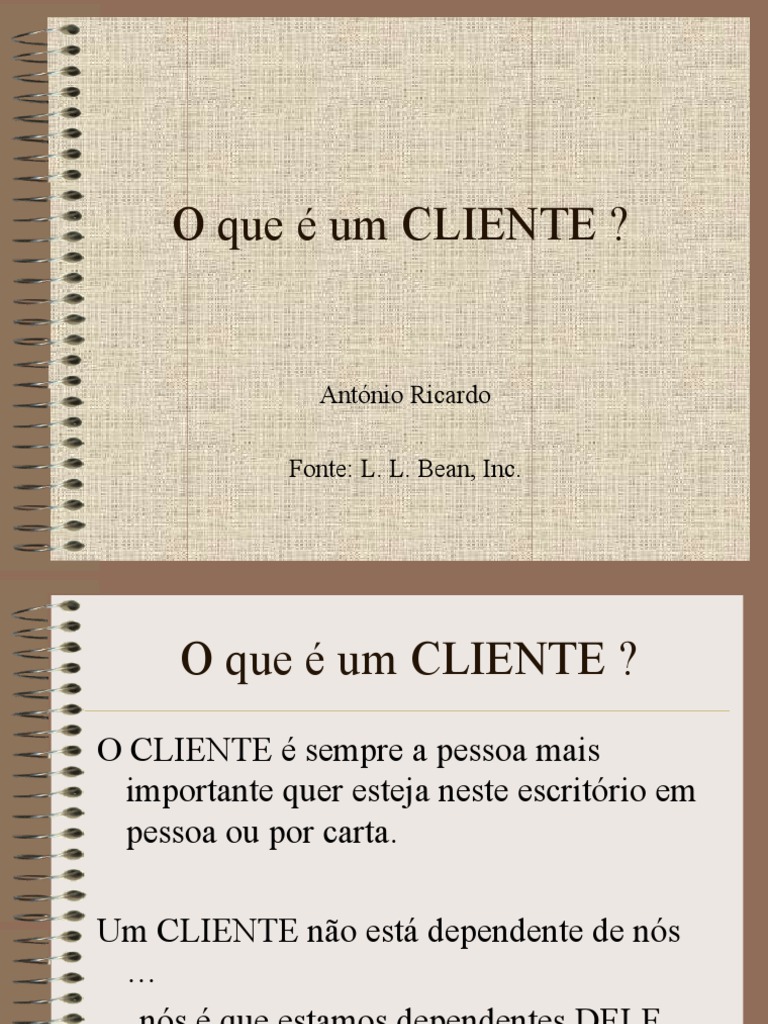 Definição de Cliente e Sua Importância | PDF