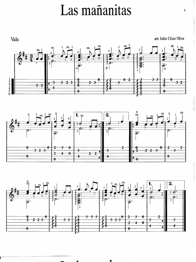 Partituras De Musica Mexicana Para Guitarra Volumen 1.pdf