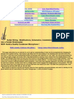 LUTHIER Guitar Wiring - Humbucking Pickups, Modifications, Guitar Effects Schematics