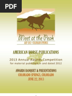 Download American Horse Publications Awards Program 2013 by Hoofcare Publishing SN149486256 doc pdf