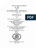 The Svacchanda Tantram With Comm by Kshemaraja - KSTS LIII