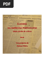 Llansol na Imprensa Portuguesa (Meio século de crítica)