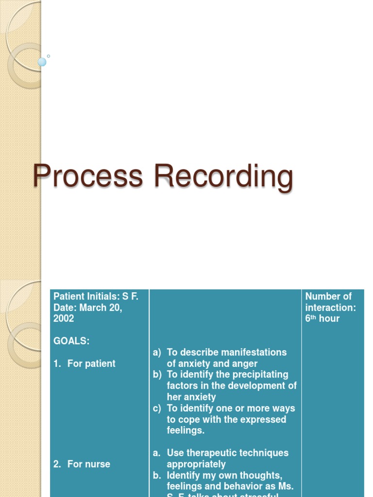 [TITLE] Adapting to Hospitalization A Process Recording of Mrs. S.F