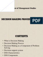 Decision Making Process and DSS