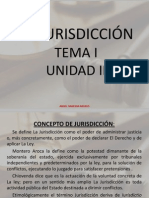 UNIDAD II TEMA I LA JURISDICCIÓN