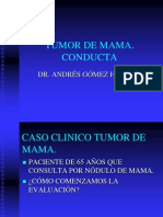 Tumor de Mama. Conducta
