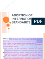 Adoption of International Standards