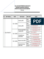 Jadual Uat III Angkatan Xxv