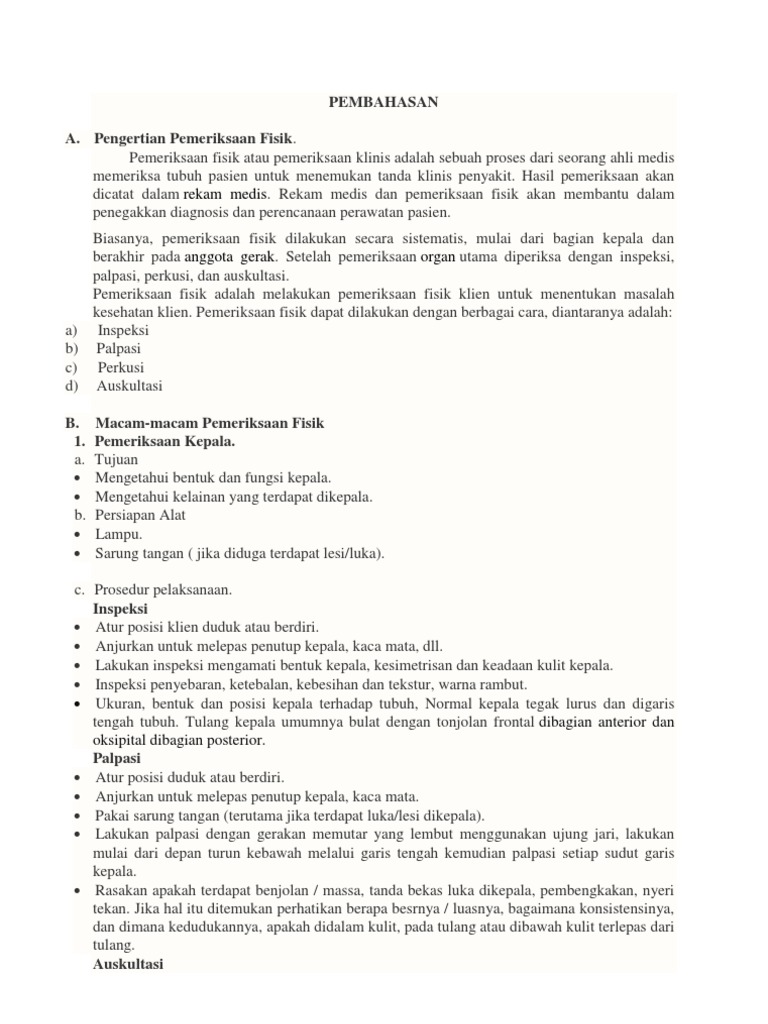 Pemeriksaan Fisik Kepala  PDF