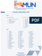 IMUN  Country Allocation List
