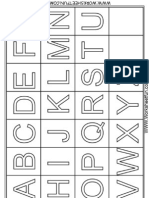 Alphabet Chart A To Z Coloring