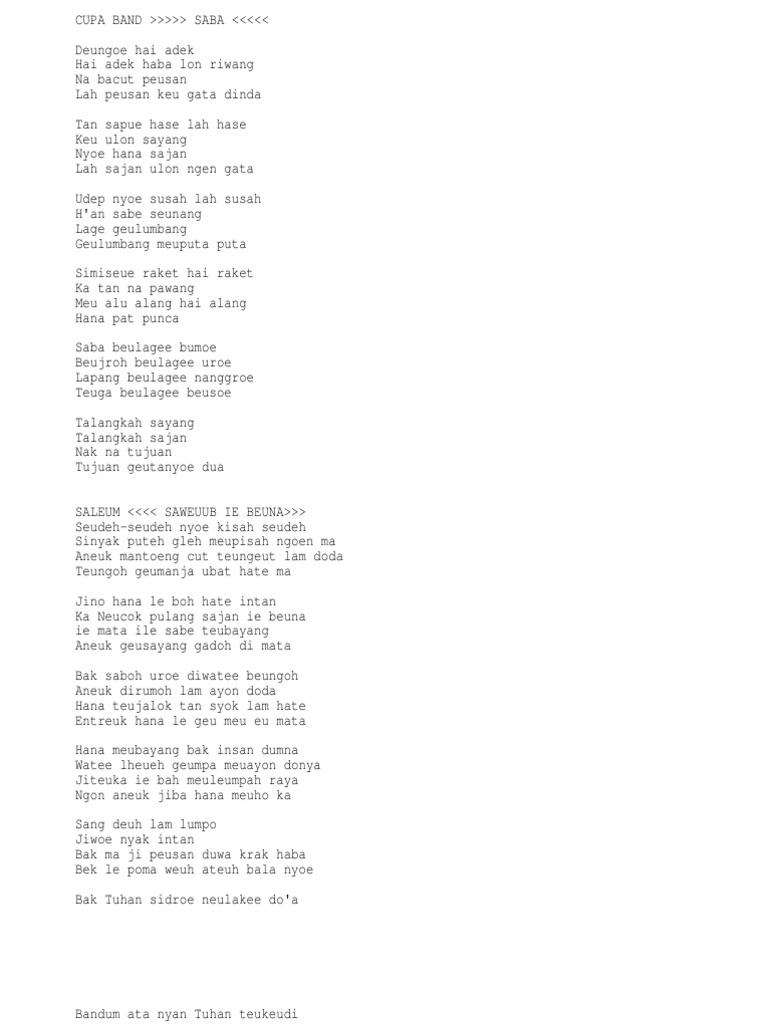 Lirik Lagu Nur 2