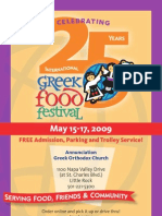 Greek Food Fest Program 2008