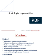 6Organizatiile Si Mediul Extern Organizational & Organizatiile CA Sisteme Rationale Si Deschise & Organizatiile CA Sisteme Naturale Si Deschise