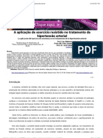 A Aplicação de Exercício Resistido No Tratamento Da Hipertensão Arterial