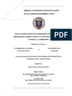 Realcalinización Electroquímica Del Concreto Reforzado Carbonatado Una Opción de Prevención Contr