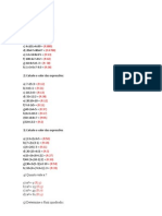 Exercícios de álgebra e raiz quadrada