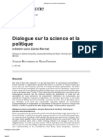 Dialogue Sur La Science Et La Politique