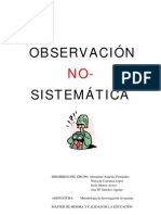 Observacion NoSistematica (Trabajo)