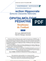 Epreuves Classantes Nationales Strabisme de L'enfant