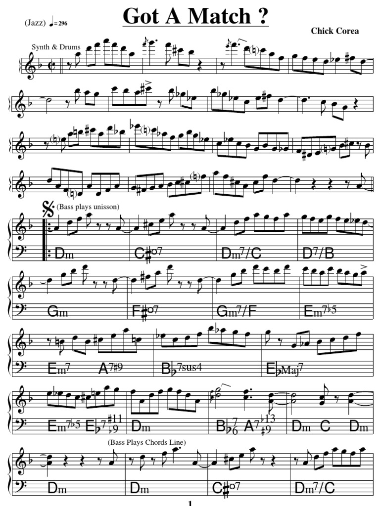 Chick Corea Got A Match