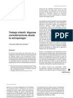 Trabajo Infantil Consideraciones Desde La Antropología