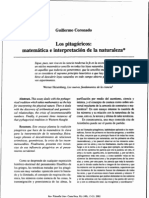 Los Pitagoricos Matematica e Interpretacion de La Naturaleza