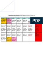 Calendario de Jodesh HaSheni 5992 El Segundo Mes Abril 2009-Mayo 2009