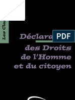 Déclaration Des Droits de L'homme Et Du Citoyen