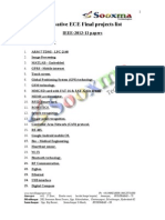 Innovative ECE Final Projects List 2013 Sooxma