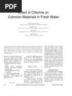 Effect Chlorine in FreshWater