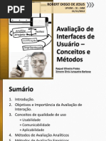IHC-Avaliação de Interfaces de Usuário – Conceitos e Métodos