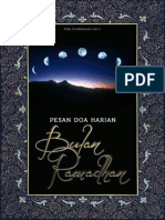 Pesan Doa Harian Bulan Ramadhan