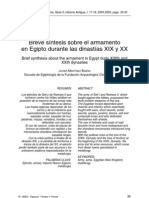 Articule - Breve Sintesis Sobre El Armamento en Egipto Durante Las Dinastia XIX Y XX - Martinez Babon Javier