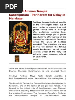 kamakshi amman temple kanchipuram hindu iconography polytheism scribd