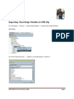 Importing Knowledge Modules Odi 10g and 11g