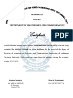 Certificate: Seminar Incharge Head of Department
