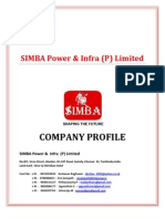 SIMBA Power & Infra Company Profile