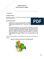 Informe Tecnico de Identificacion Del Terreno