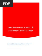Download TCS Customer Service Center  Sales Force Automation by Bilal SN149658166 doc pdf