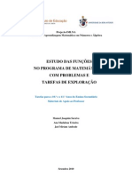 Estudo Das Funções No Programa de Matemática A Com Problemas E Tarefas de Exploração