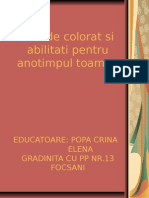 Fise de Colorat Si Abilitati Pentru Anotimpul Toamna: Educatoare: Popa Crina Elena Gradinita Cu PP Nr.13 Focsani