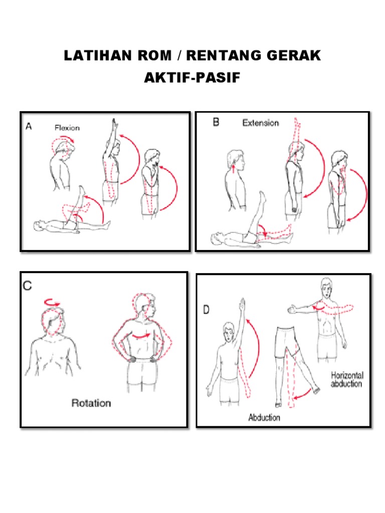 Latihan ROM Aktif-Pasif untuk Rehabilitasi | PDF