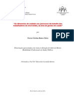 Dimensoes No Cuidado Do Processo de Trabalho