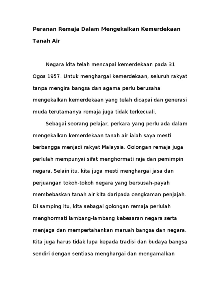 Nilai Patriotisme Sejarah Pdf