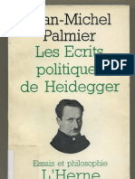 Jean-Michel Palmier - Les écrits politiques de Heidegger